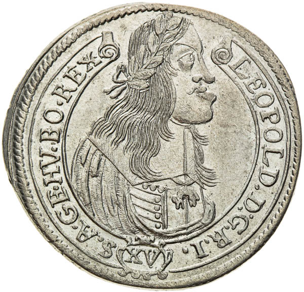 XV Krejcar 1663 - avers