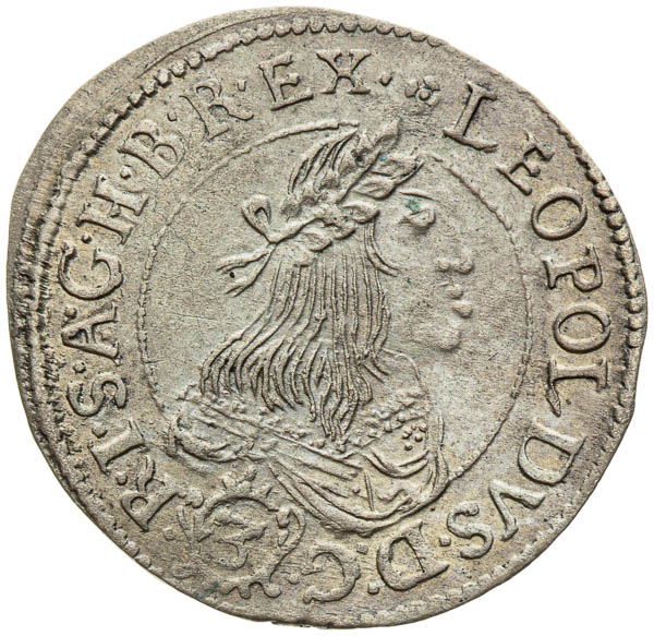 3 Krejcar 1661 - avers