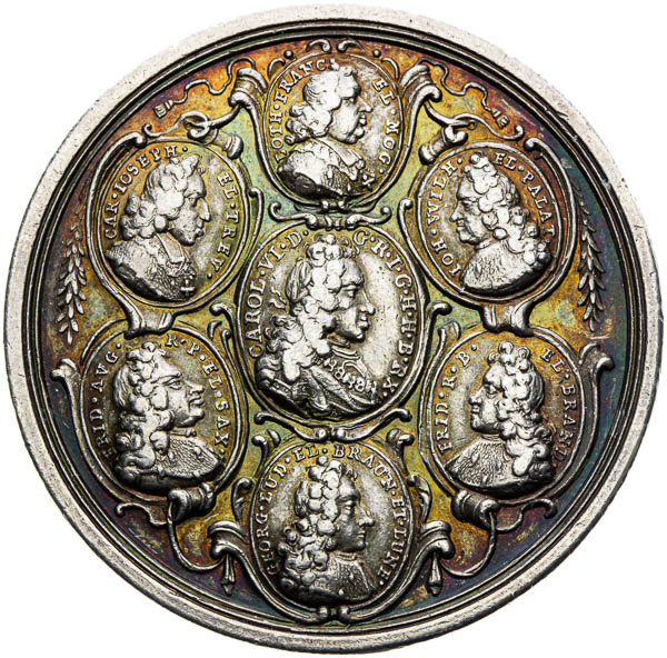 Strieborná medaila 1711 - averz