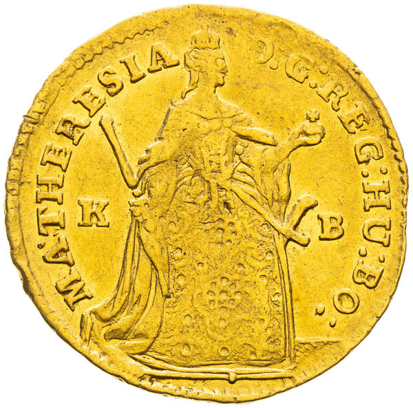 Dukát 1743 - avers