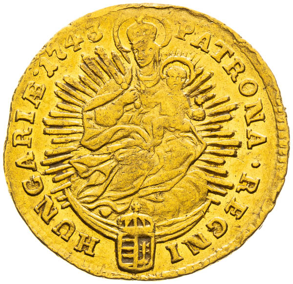 Dukát 1743 - revers