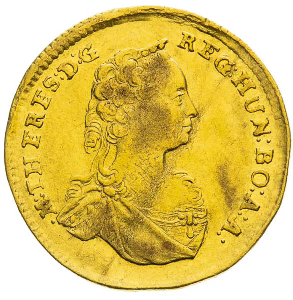 Dukát 1743 - avers