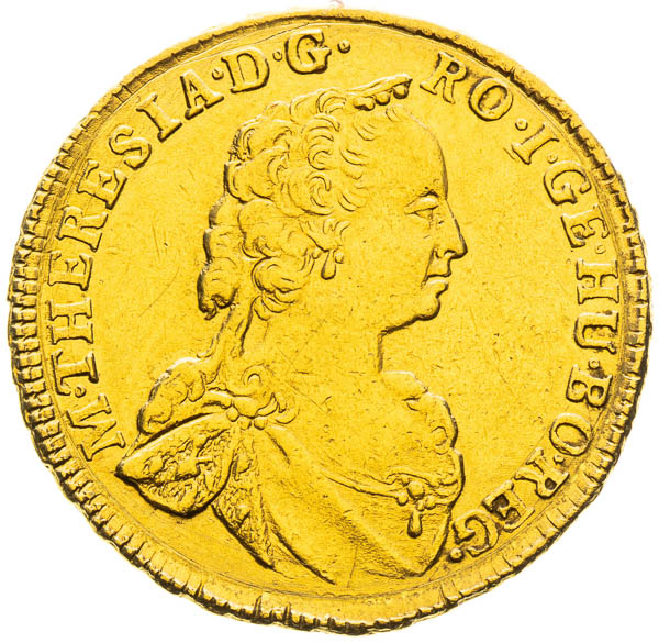 Dukát 1748 - avers