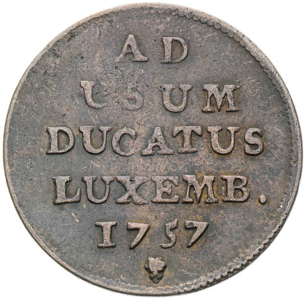 Liard 1757 - reverz