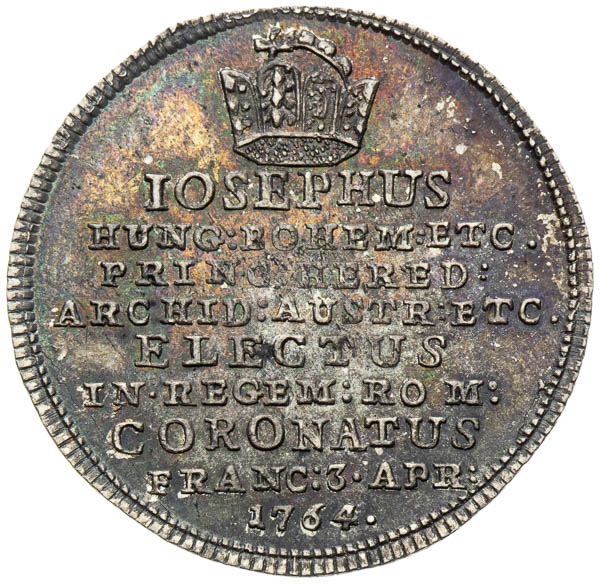 Strieborný žetón 1764 - averz