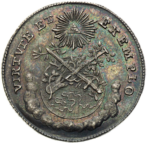 Strieborný žetón 1764 - reverz