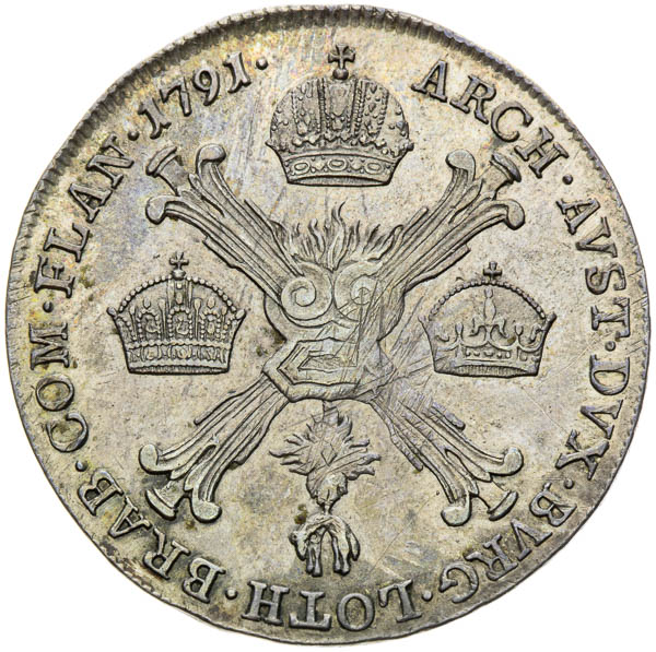 1/4 Toliar 1791 - reverz