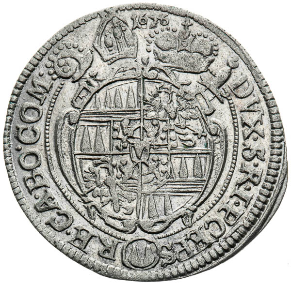 3 Grajciar 1676 - reverz
