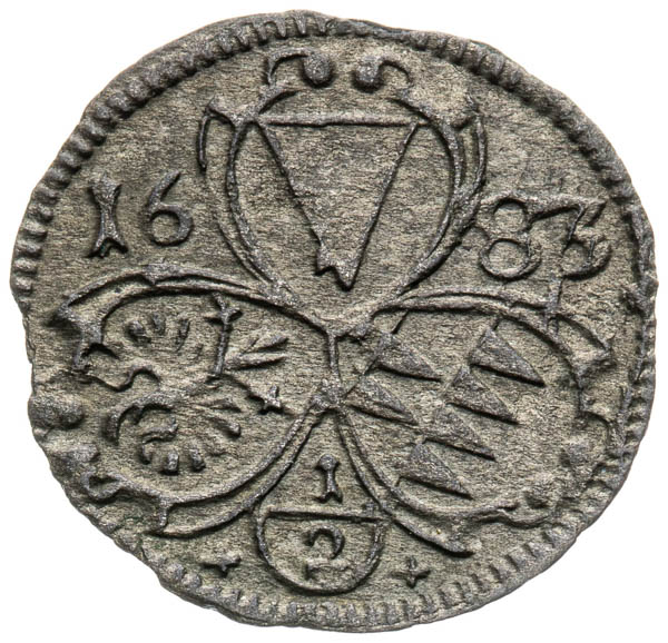 1/2 Grajciar 1683 - averz
