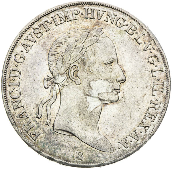 1/2 Tolar 1833 - avers