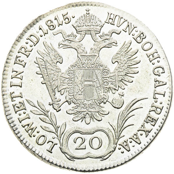 20 Grajciar 1815 - reverz