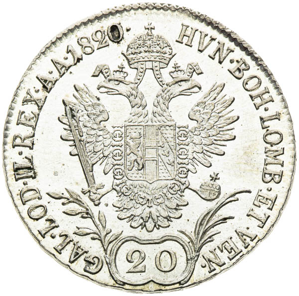 20 Grajciar 1820 - reverz
