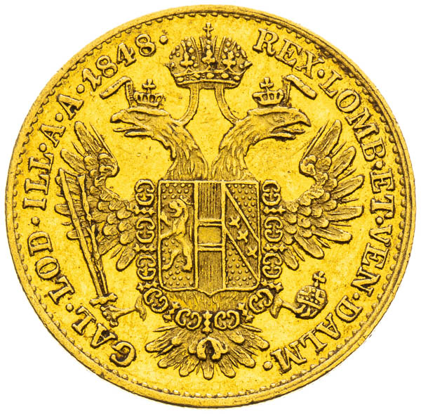 Dukát 1848 - reverz