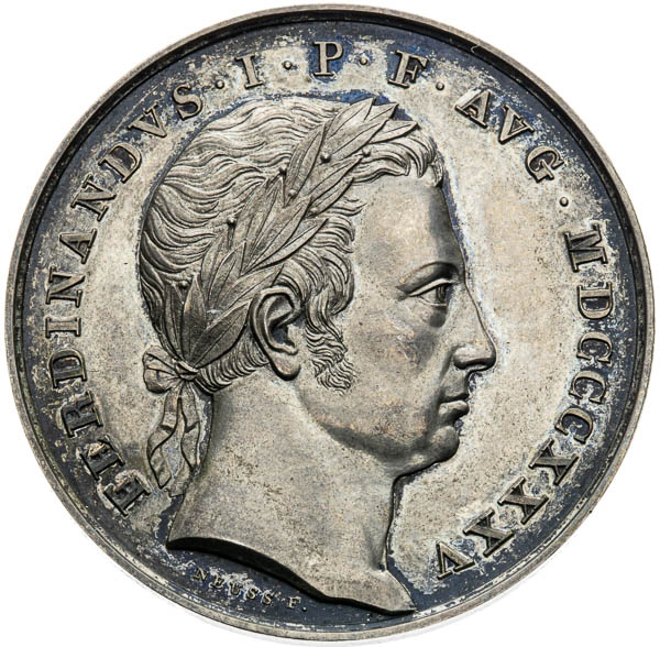 Strieborná medaila 1835 - averz
