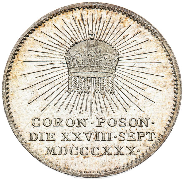 Strieborný žetón 1830 - reverz