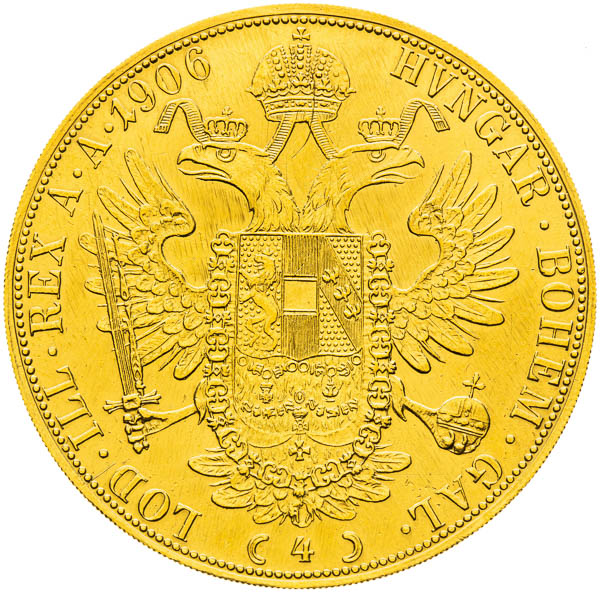 4 Dukát 1906 - reverz