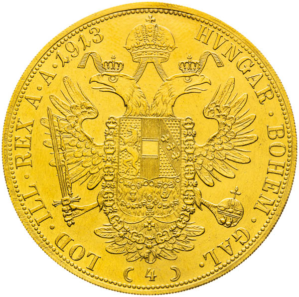 4 Dukát 1913 - reverz