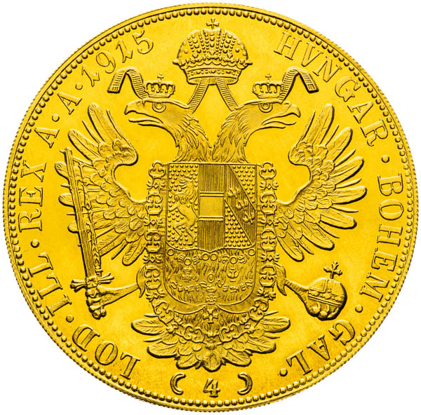 4 Dukát 1915 - reverz