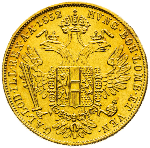 Dukát 1852 - reverz