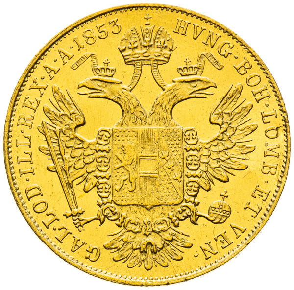 Dukát 1853 - reverz