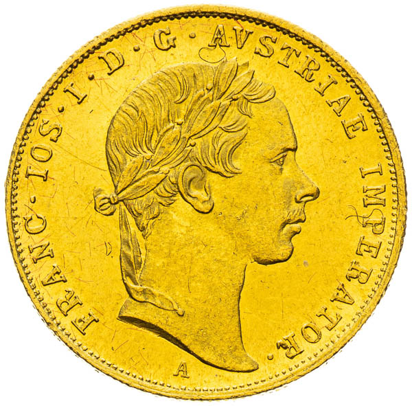 Dukát 1853 - averz