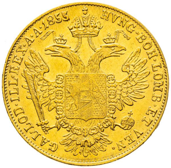 Dukát 1855 - reverz