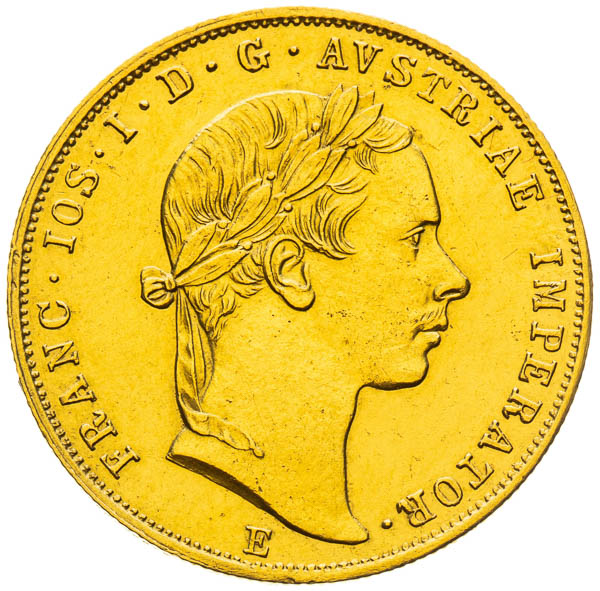 Dukát 1858 - averz