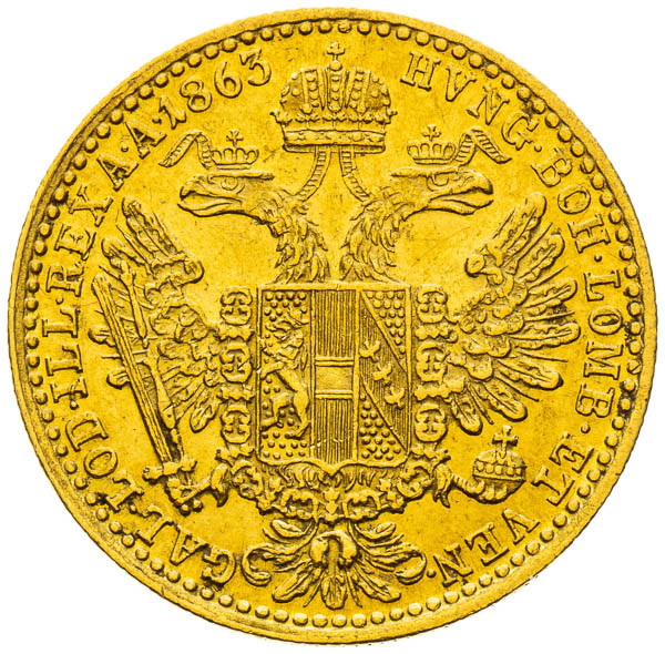 Dukát 1863 - reverz