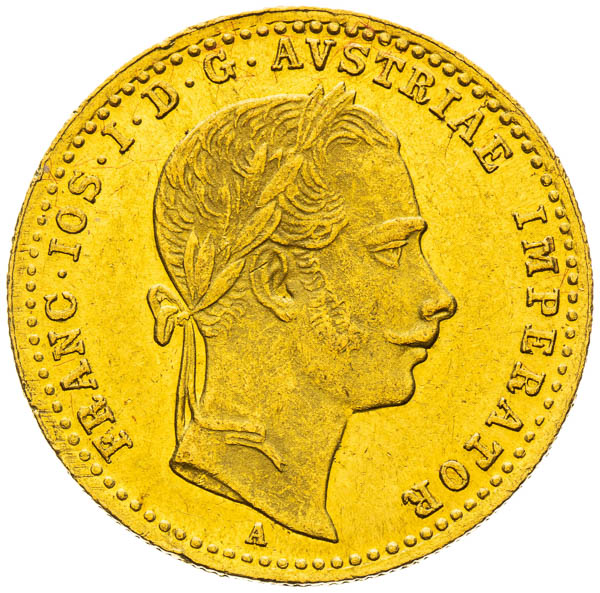 Dukát 1865 - averz