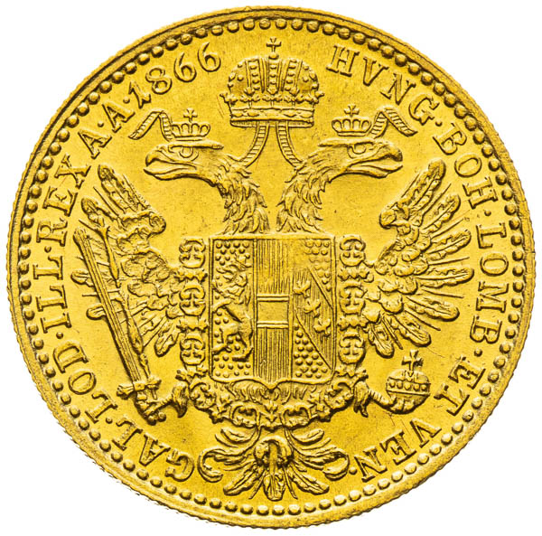 Dukát 1866 - reverz