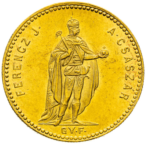 Dukát 1868 - averz