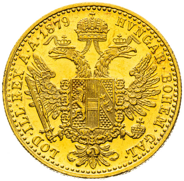Dukát 1879 - reverz