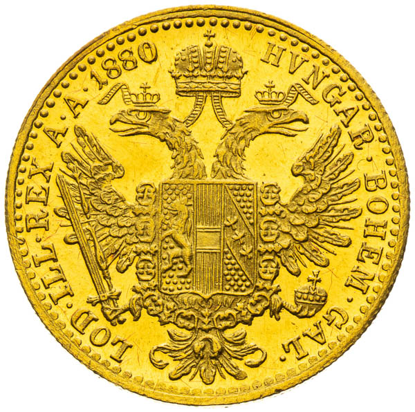 Dukát 1880 - reverz