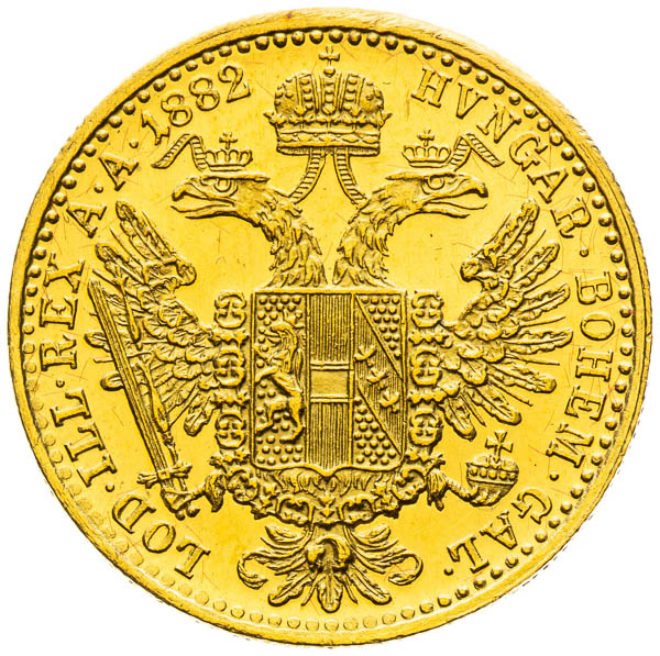 Dukát 1882 - reverz