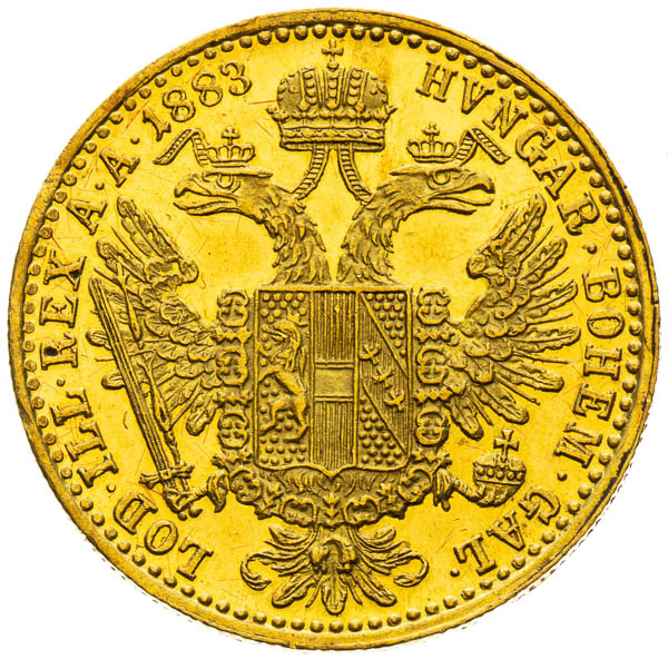 Dukát 1883 - reverz