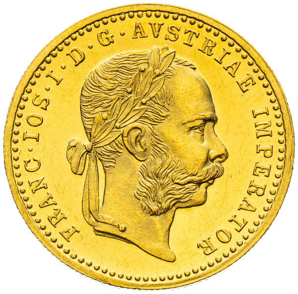 Dukát 1884 - averz