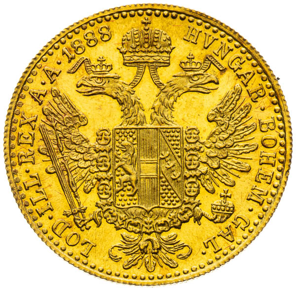 Dukát 1888 - reverz