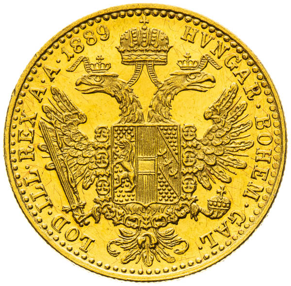 Dukát 1889 - reverz