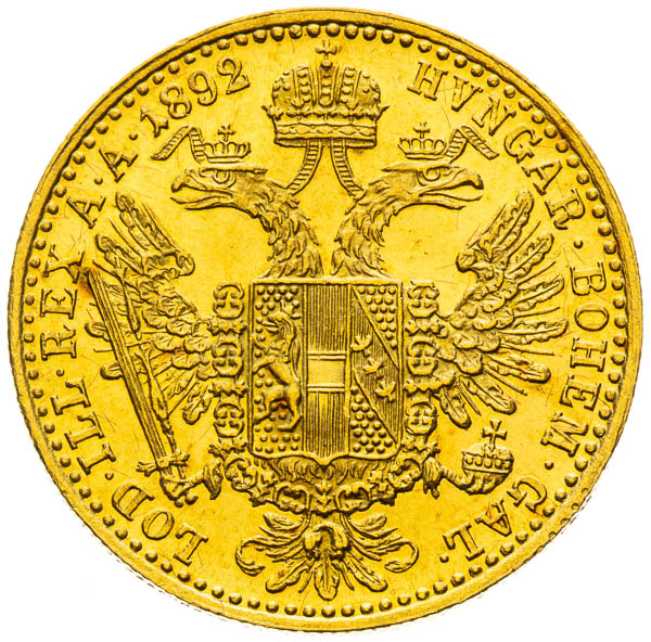 Dukát 1892 - reverz
