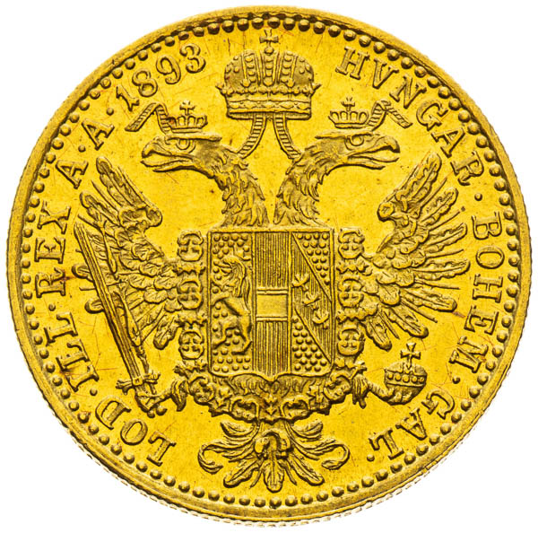 Dukát 1893 - reverz