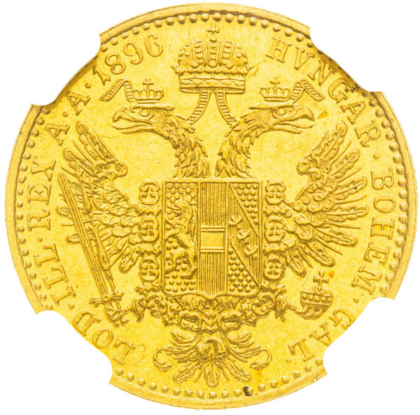 Dukát 1896 - reverz