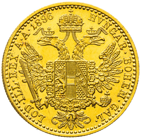 Dukát 1896 - reverz