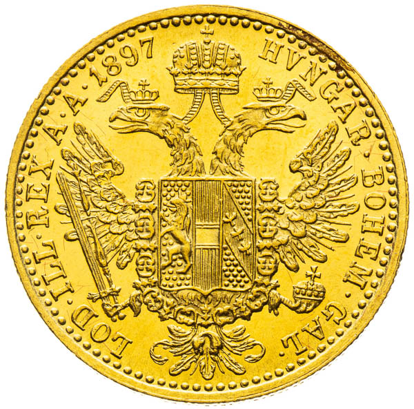 Dukát 1897 - reverz