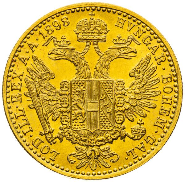 Dukát 1898 - reverz