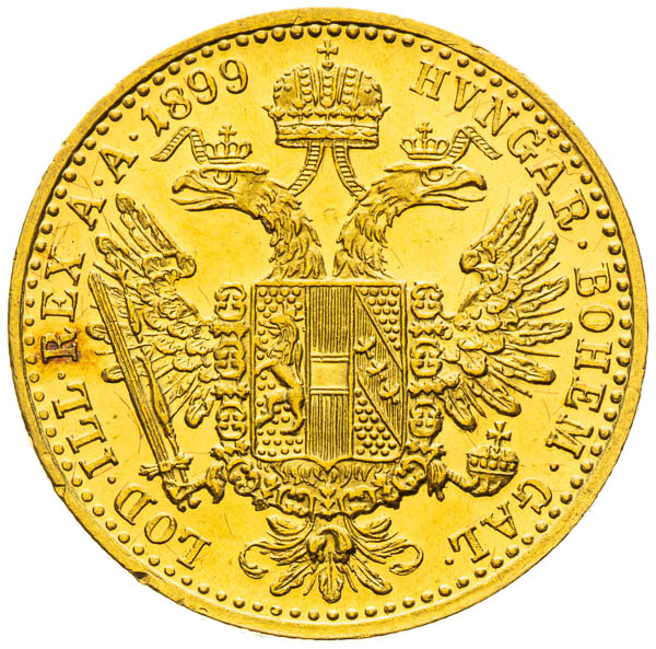 Dukát 1899 - reverz