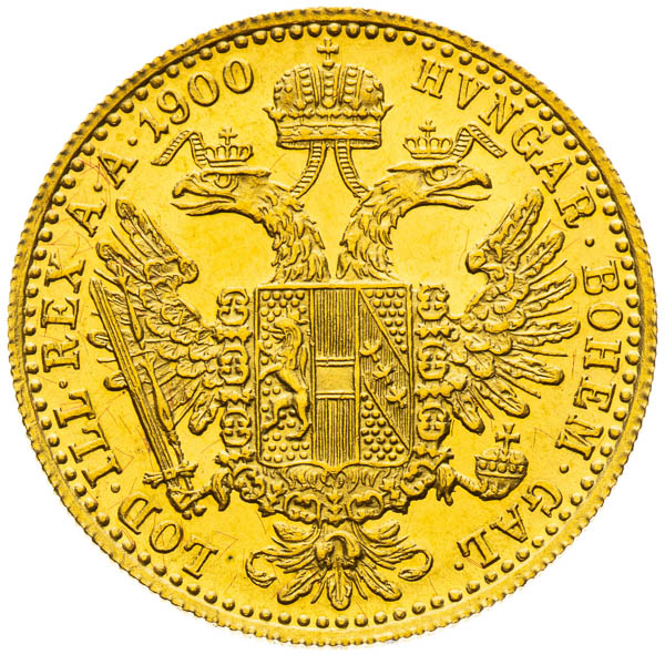 Dukát 1900 - reverz