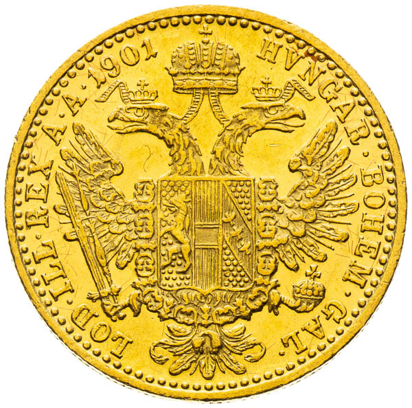 Dukát 1901 - reverz