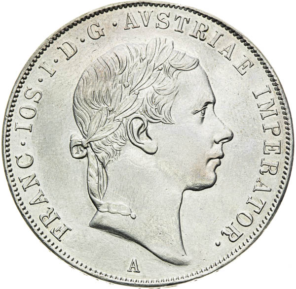Konvenční toliar 1852 - averz