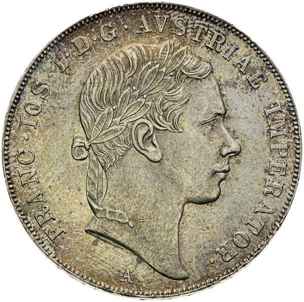 Konvenční toliar 1854 - averz