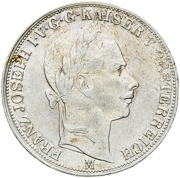 Spolkový toliar 1858 - averz